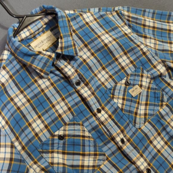 Denim & Supply Ralph Lauren Other - Denim & Supply Ralph Lauren Shirt Mens M Blue Plaid Flannel Long Sleeve Button